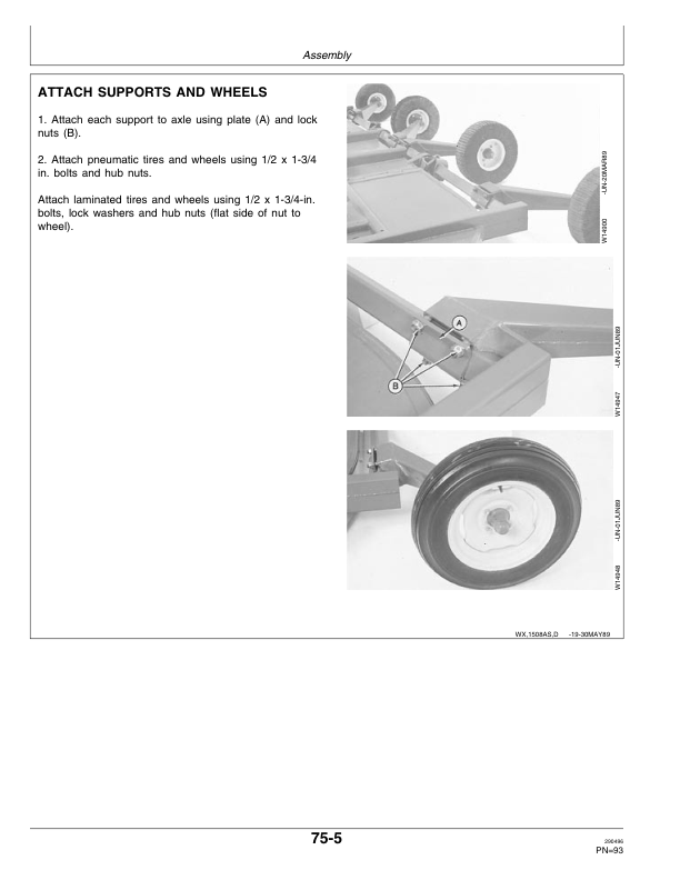 John Deere 1508 Rotary Cutter (029601-) Operator’s Manual (OMW40652) Workshop Guide