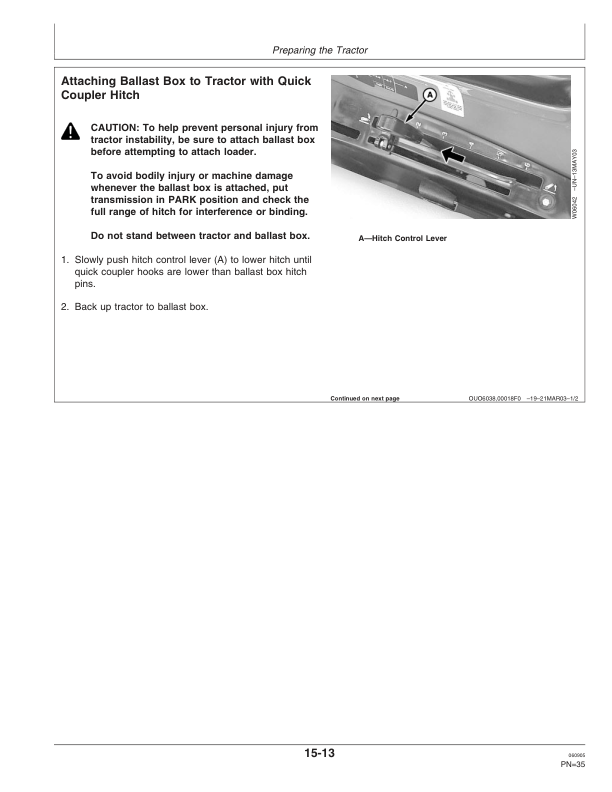 John Deere 410 & 420 Loaders Operator’s Manual (OMW49761) Workshop Guide