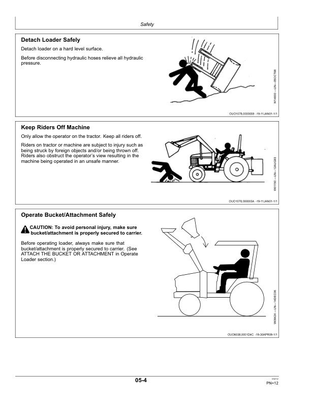 John Deere 400X & 400CX Loaders Operator’s Manual (OMW56056) Workshop Guide