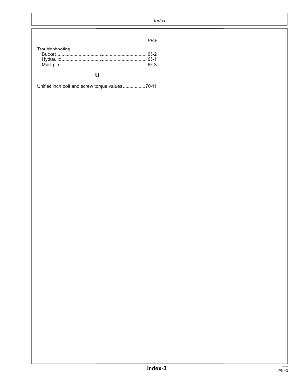 John Deere H260 & H310 Loaders Export Edition (001000- ) Manufactured in Mexico Operator’s Manual (OMW59486) Workshop Guide