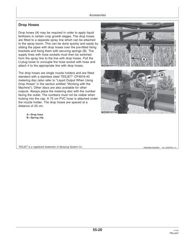 John Deere 724, 732 & 740 Trailed Crop Sprayers Operator’s Manual (OMWZ72401) Workshop Guide