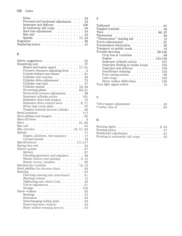 John Deere 930 & 940 Combines Operator’s Manual (OMZ90910) Workshop Guide