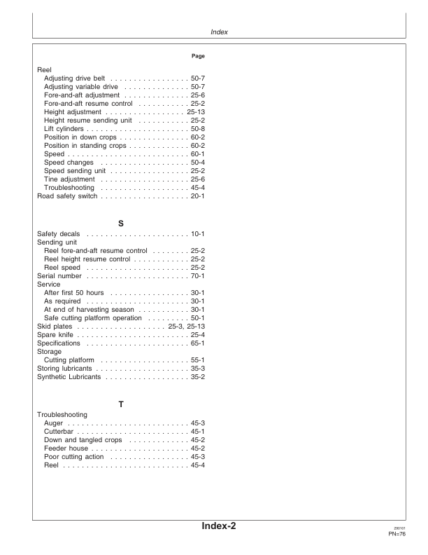 John Deere 814, 816, 818 & 820 Cutting Platforms Operator’s Manual (OMZ92510) Workshop Guide