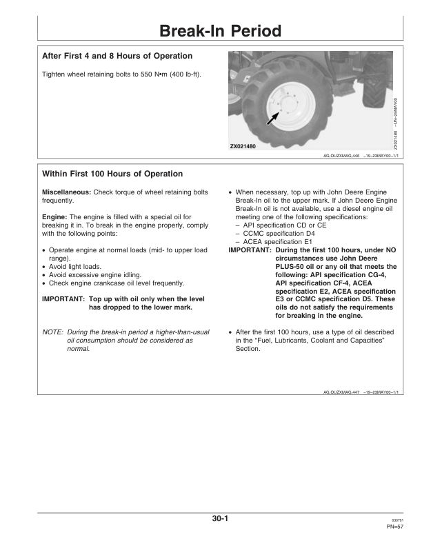 John Deere 3200 & 3400 Telescopic Handlers Operator’s Manual (OMZ92989) Workshop Guide