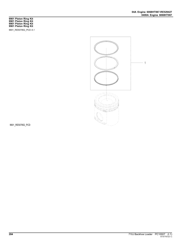 John Deere 710J Backhoe Loaders Parts Catalog Manual – PC10007 Workshop Guide