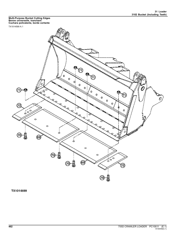 John Deere 755D Crawlers Parts Catalog Manual – PC10011 Workshop Guide