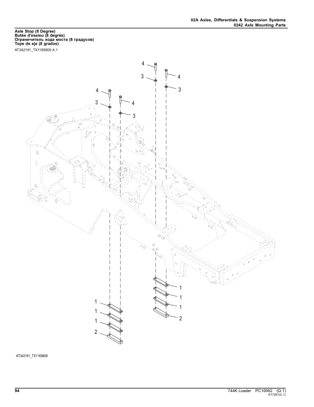 John Deere 744K Loaders (SN -632967) Parts Catalog Manual – PC10062 Workshop Guide