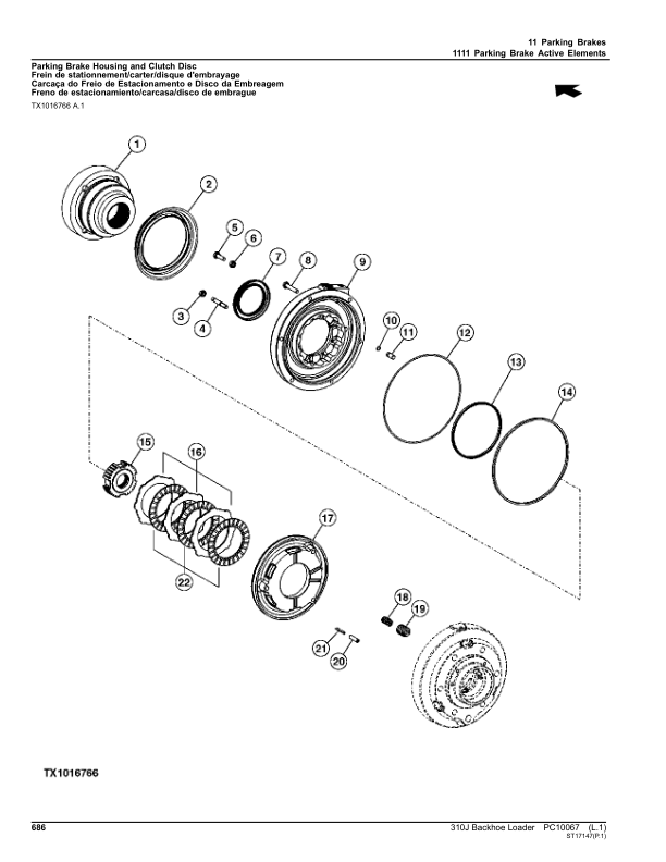 John Deere 310J Backhoe Loaders Parts Catalog Manual – PC10067 Workshop Guide