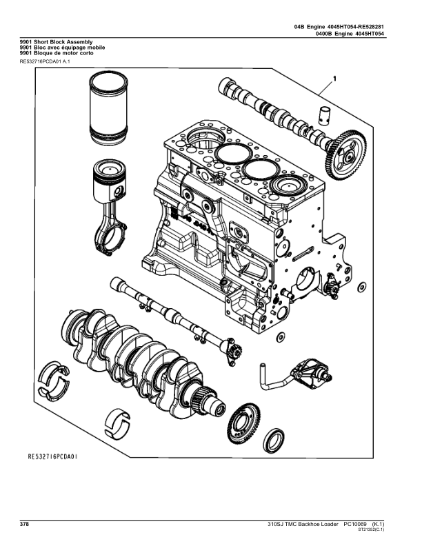 John Deere 310SJ TMC Backhoe Loaders Parts Catalog Manual – PC10069 Workshop Guide