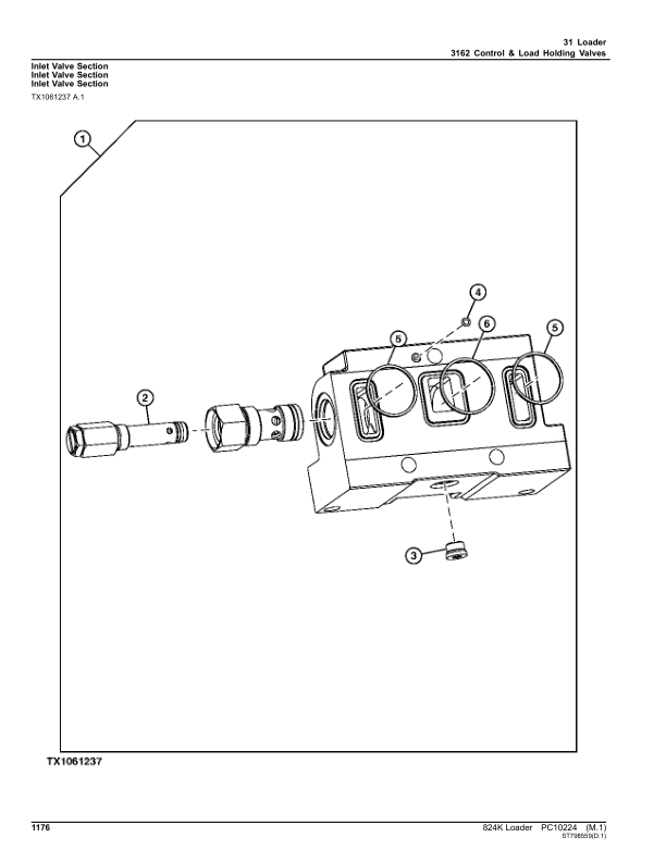 John Deere 824K Loaders (SN C641970 – 664099 & D641970 – 664099) Parts Catalog Manual – PC10224 Workshop Guide