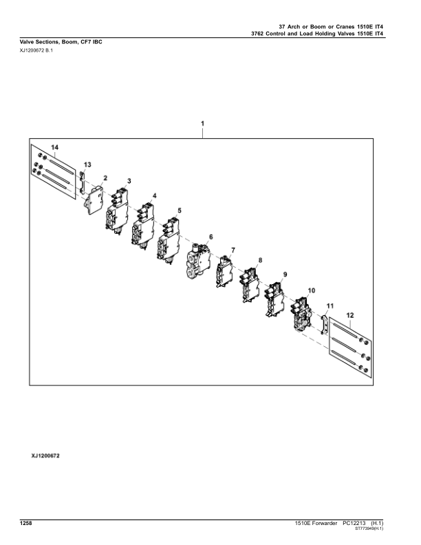 John Deere 1510E IT4 Forwarders (SN 003001-003211) Parts Catalog Manual – PC12213 Workshop Guide