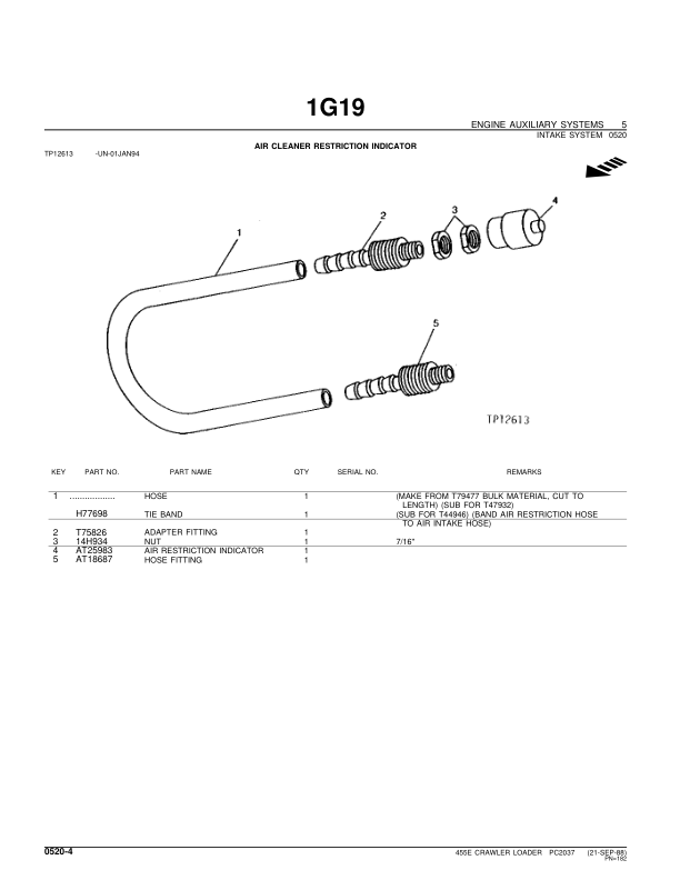 John Deere 455E Crawlers Parts Catalog Manual – PC2037 Workshop Guide