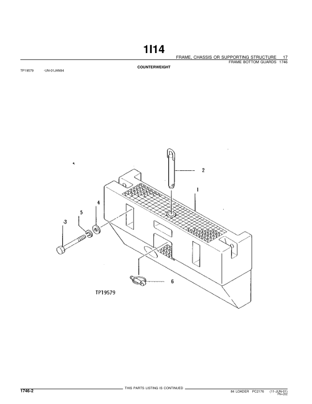 John Deere 84 Loaders Parts Catalog Manual – PC2176 Workshop Guide