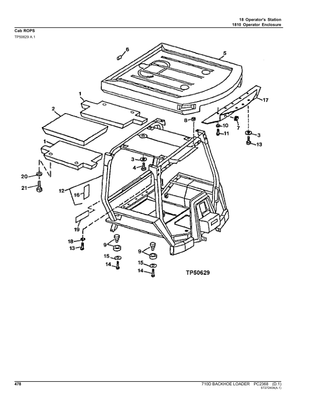 John Deere 710D Backhoe Loaders Parts Catalog Manual – PC2368 Workshop Guide
