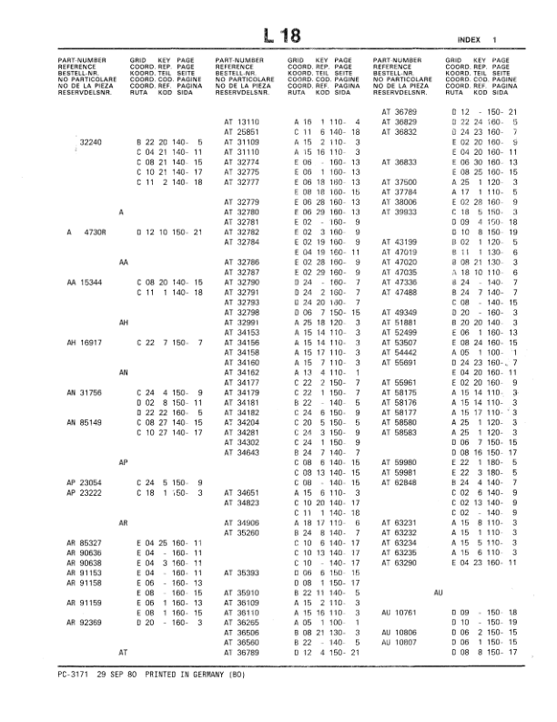 John Deere 9605 Backhoe Attachments Parts Catalog Manual – PC3171 Workshop Guide