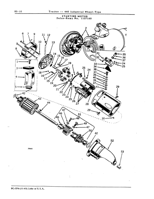 John Deere 440I Tractors Parts Catalog Manual – PC574 Workshop Guide