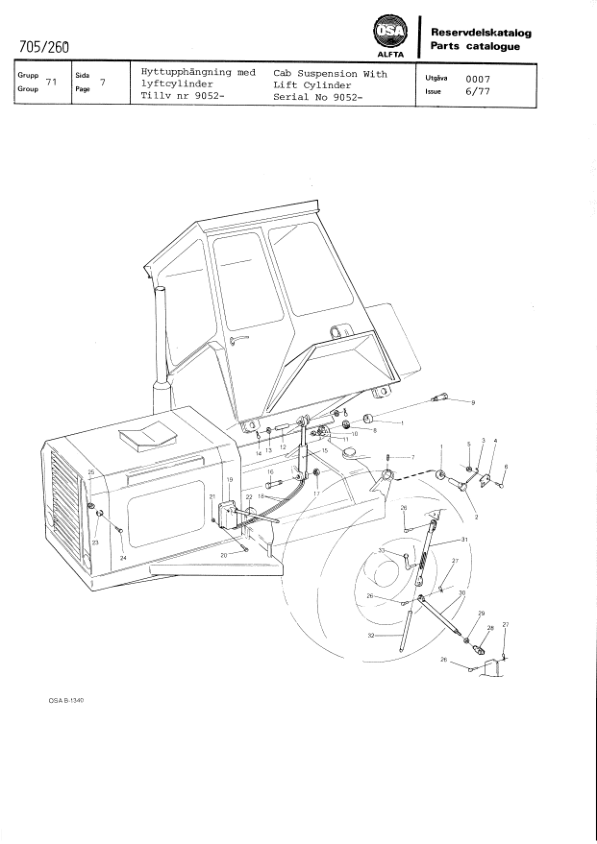 John Deere 705 OSA Wheeled Harvesters Parts Catalog Manual – PC705260 Workshop Guide
