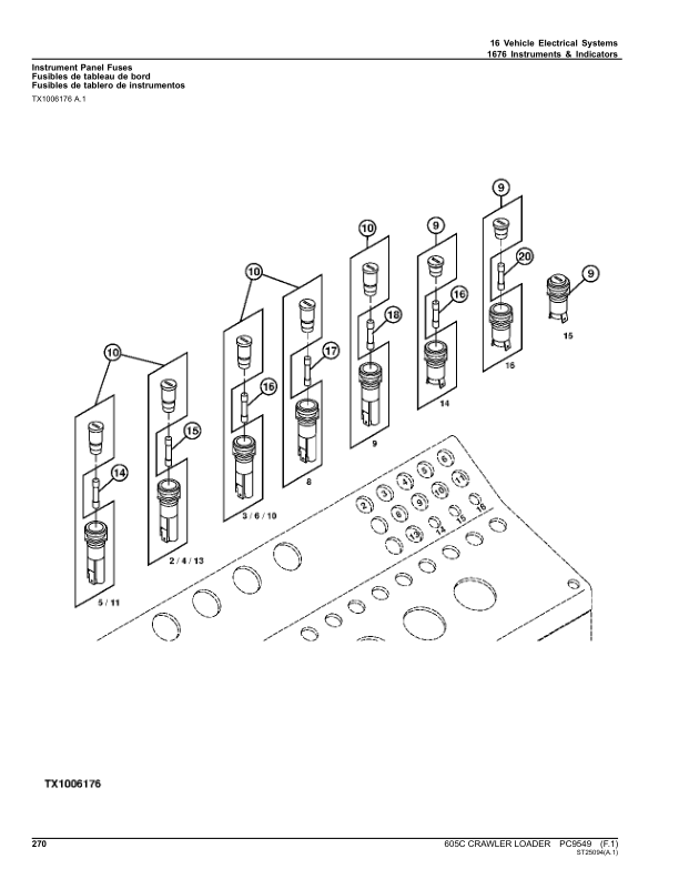 John Deere 605C Crawlers Parts Catalog Manual – PC9549 Workshop Guide