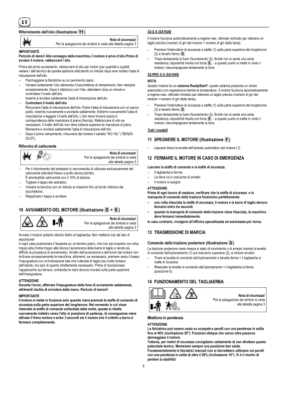 John Deere 52-S A, 52-PRO S A Lawn Mowers Operator’s Manual (SAU15130) Workshop Guide