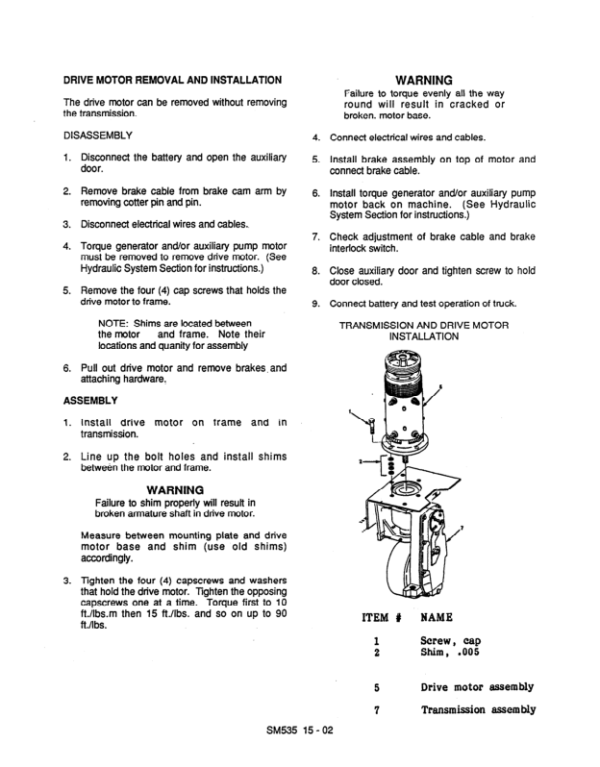 Clark NP15, NP20, NP12D Lift Truck Service Repair Manual Workshop Guide