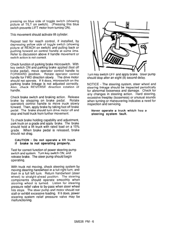 Clark NP300-20, NP300-30, NP300-40 Narrow Aisle Reach Truck Service Repair Manual Workshop Guide