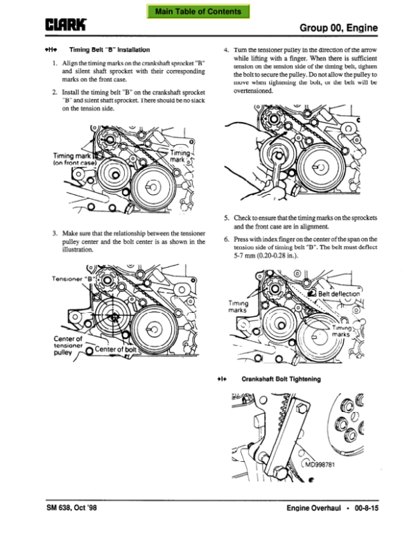 Clark CMP15, CMP18, CMP20, CMP25, CMP30 Forklift Service Repair Manual Workshop Guide