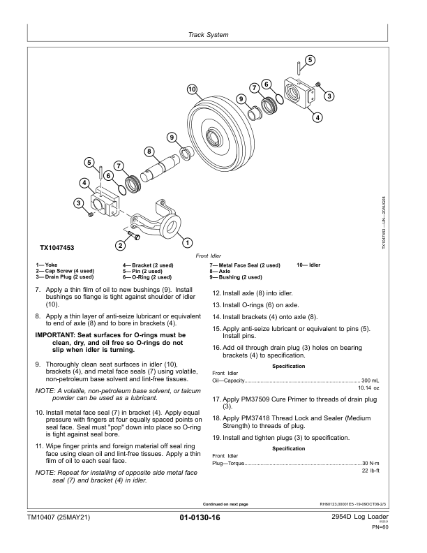 John Deere 2954D Log Loader Service Repair Manual (TM10407) Workshop Guide