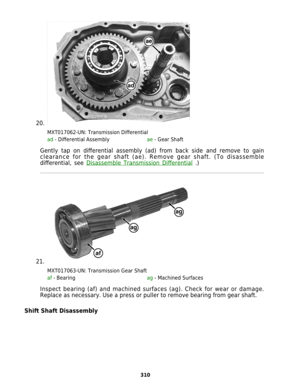John Deere XUV550, XUV550 S4, XUV560, XUV560 S4 Gator Utility Vehicles Repair Manual Workshop Guide