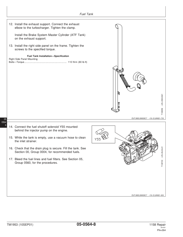 John Deere 1158 Forwarder Repair Technical Manual – (TM1953) Workshop Guide