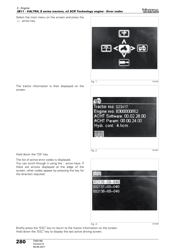 Valtra S232, S262, S292, S322, S352 (S Series & S3 Series) Tractors Repair Manual