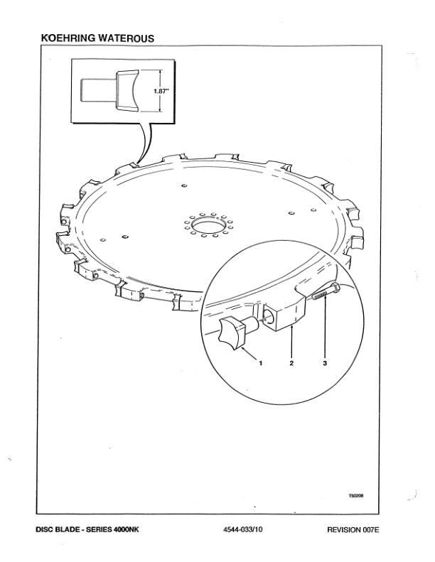 Koehring 16 Inch, 18 Inch, 20 Inch (Hydro-Ax) Felling Heads Parts Catalog Manual Workshop Guide