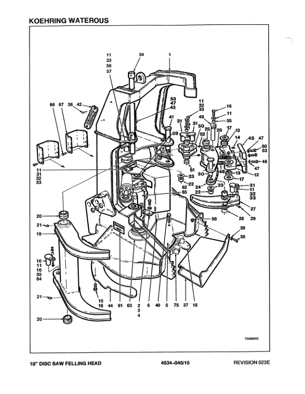 Koehring 18 Inch (Bell) Felling Heads (SN 68166-970775) Parts Catalog Manual – WC701412000 Workshop Guide