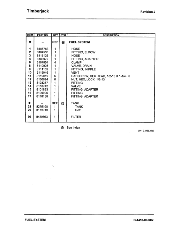 Timberjack 330, 430, 330A, 430A Knuckleboom Loader (SN CE1115-) Parts Catalog Manual Workshop Guide