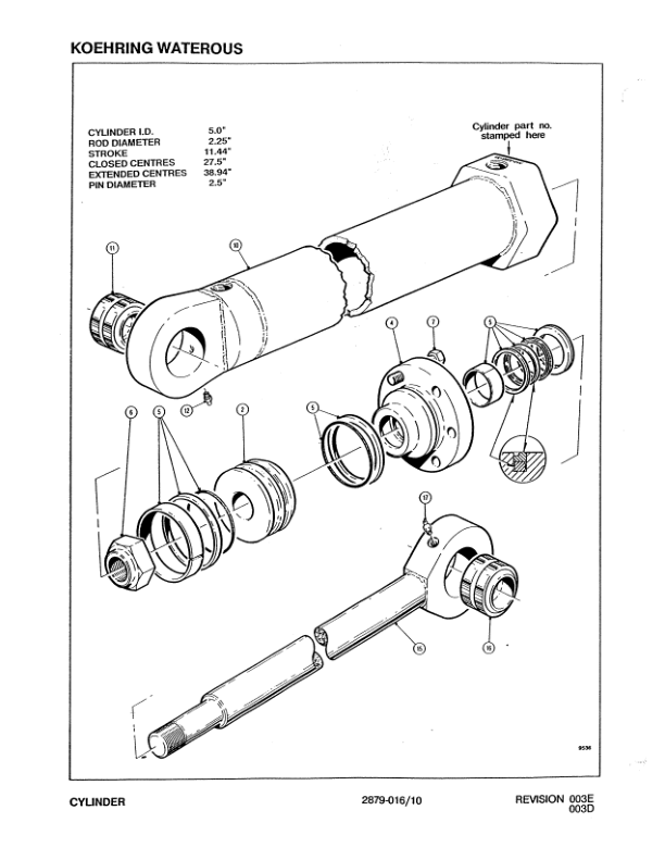 Koehring 20 Inch (Timbco T4000) Felling Heads (SN 64150-970775) Parts Catalog Manual – WC701555700 Workshop Guide