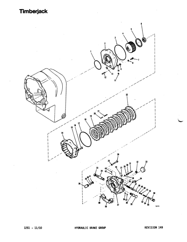 Timberjack C90 Delimbers (SN C95002-C98024) Parts Catalog Manual – WCC96051 Workshop Guide