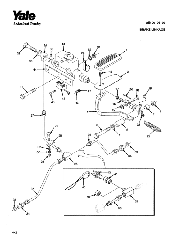 Yale ERC70HD, ERC80HD, ERC100HD, ERC120HD Forklift A839 Parts Manual Workshop Guide
