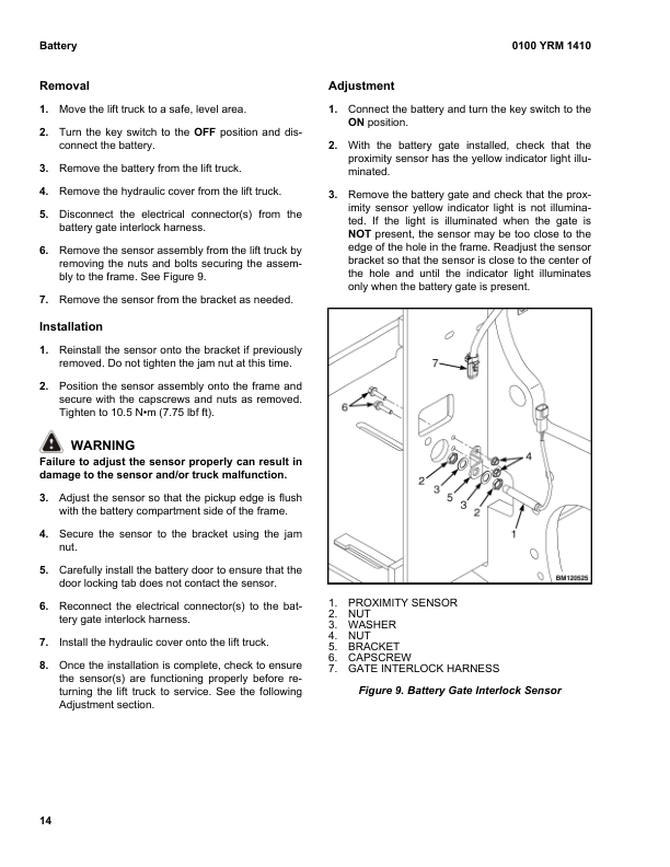 Yale ESC030AD, ESC035AD, ESC040AD Stand Up Forklift C883 Series Repair Manual Workshop Guide