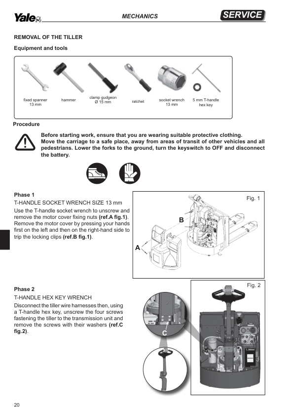 Yale MP16, MP18, MP20, MP22 Pallet Truck A428 Service Repair Manual Workshop Guide