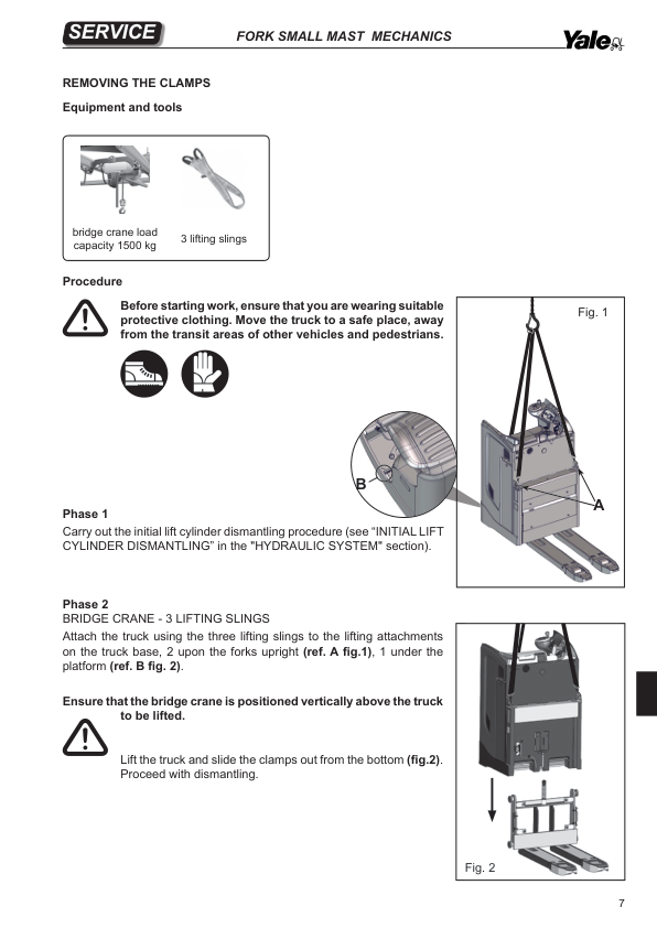 Yale MP20T, MP25T Pallet C854 Service Repair Manual Workshop Guide