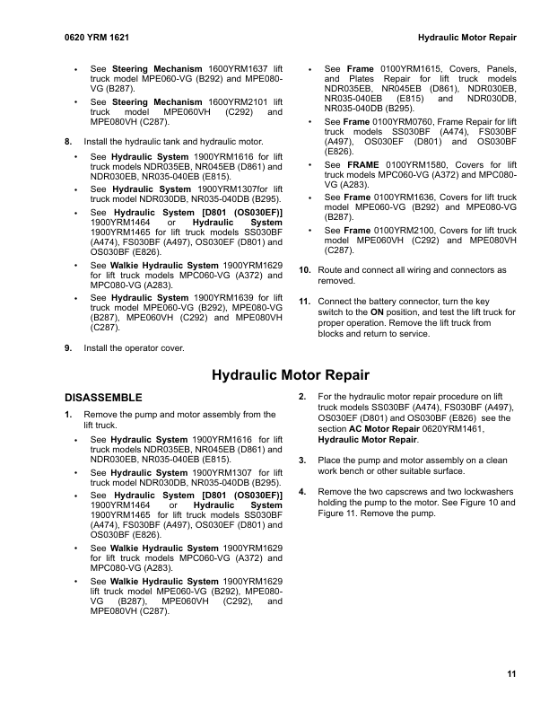 Yale MPE060VH Rider Pallet Jack C292 Service Repair Manual Workshop Guide