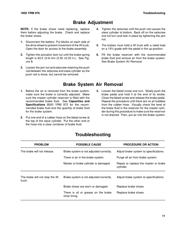 Yale NDR030GB, NR045GB Stacker B861 Service Repair Manual Workshop Guide