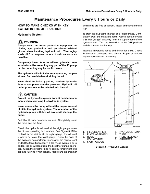 Yale OS030EC Order Picker C801 Service Repair Manual Workshop Guide