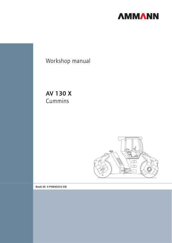 Ammann AV 130 X Heavy Tandem Roller Workshop Repair Manual Workshop Guide