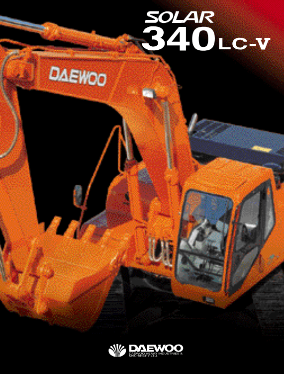 Doosan Daewoo Solar S340LC-V Excavator Service Manual Workshop Guide