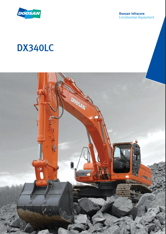 Doosan Daewoo DX340LC Excavator Service Manual Workshop Guide