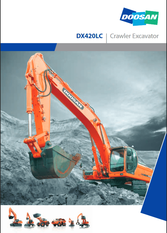 Doosan Daewoo DX420LC Excavator Service Manual Workshop Guide