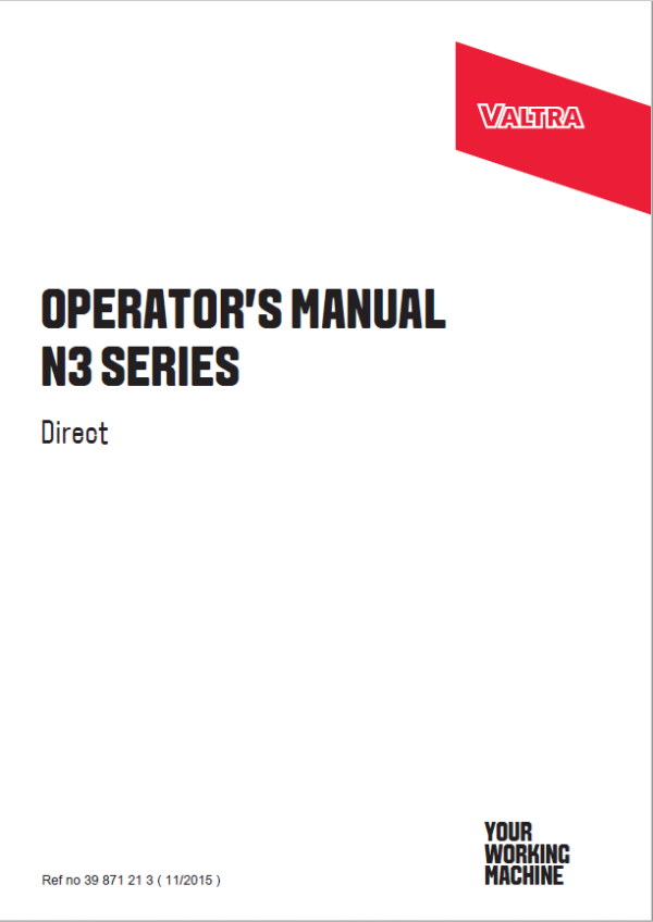 Valtra N123D, N143D, N163D Tractors Service Repair Manual Workshop Guide