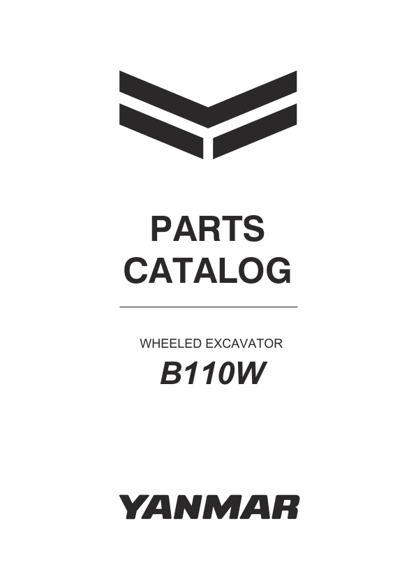 Yanmar B110W Wheeled Excavator Service Repair Manual
