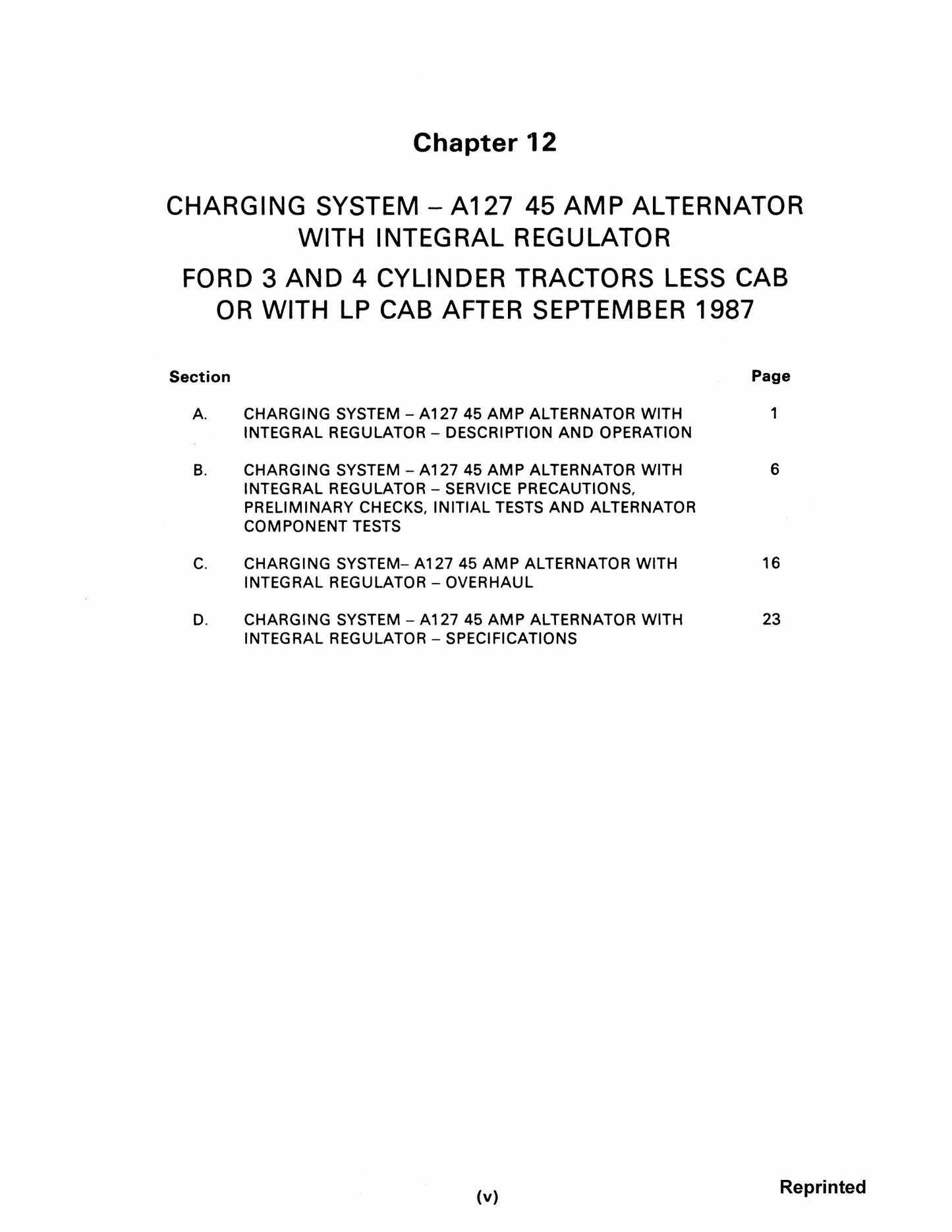 Ford 3 Cylinder 4 Cylinder Tractor Factory Workshop Service Manual