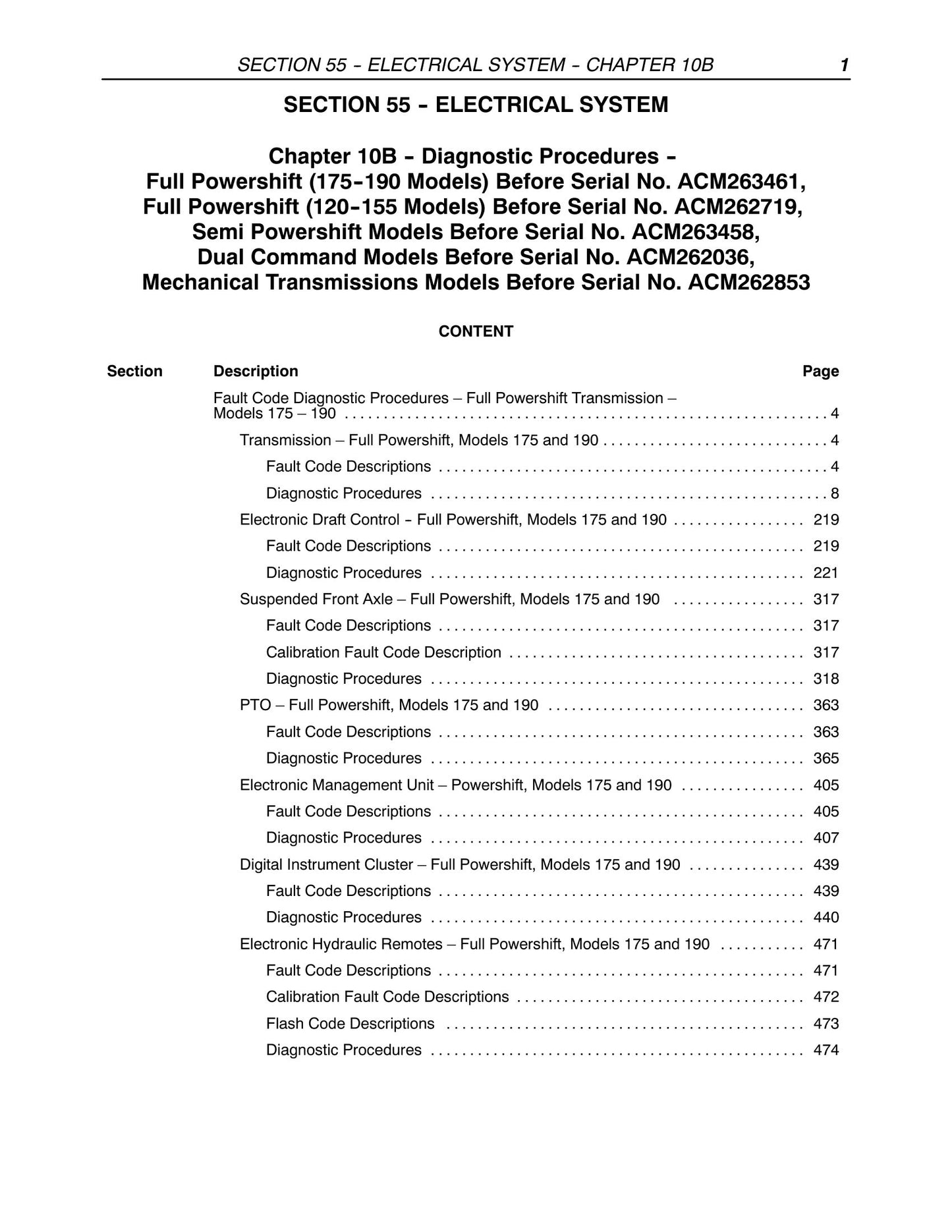 New Holland 175 190 120 155 140 Tractor Factory Workshop Service Manual